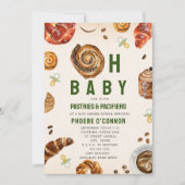 Babygebäck + Schnuller Neutrale Babydusche Einladung (Vorderseite)