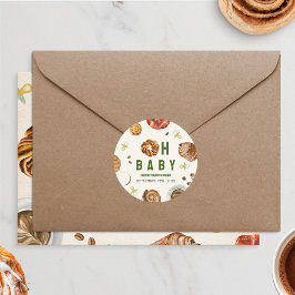 Babygebäck + Schnuller Neutrale Babydusche Runder Aufkleber