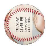 BabyGeburtsankündigungen Personalisiert Baseball (Vorderseite Links)