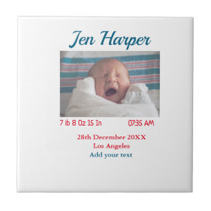 BabyGeburtsdaten geben das Datum des Namens an. Fliese