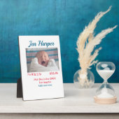 BabyGeburtsdaten geben das Datum des Namens an. Fotoplatte (Seite)