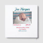 BabyGeburtsdaten geben das Datum des Namens an. Gästebuch (Rückseite)