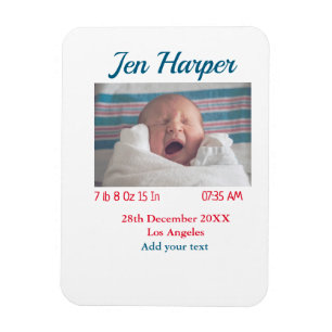 BabyGeburtsdaten geben das Datum des Namens an. Magnet