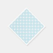 Babygeburtstagsnapkins blaue Pfoten drucken Serviette (Ecke)