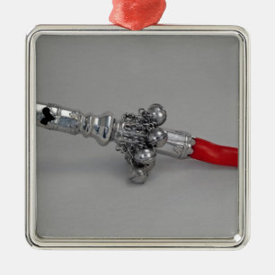Babygeklapper, Kolonialzeitraum, c.1770 Silbernes Ornament