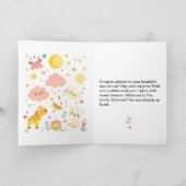 Babygeklappte Grußkarte Karte (Innenseite)