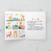 Babygeklappte Grußkarte Karte (Innenseite)