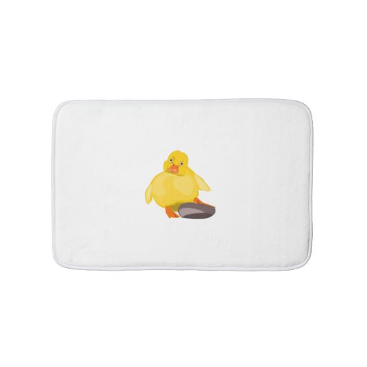 Babygelbe Duckbath-matte - Ihre Farbe - Text Badematte (Vorderseite)