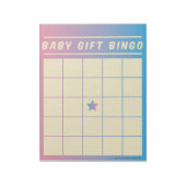 Babygeschenk Bingo Baby Duschvorrichtung Notepad Notizblock (Rotiert)
