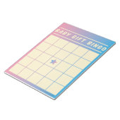 Babygeschenk Bingo Baby Duschvorrichtung Notepad Notizblock (angewinkelt)