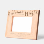 Babygeschenk für Neugeborene Geburtsstunde Geätzte Rahmen (Links)