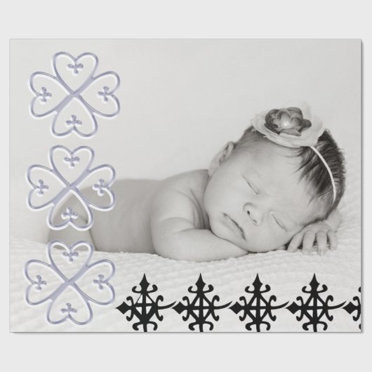 Babygeschenk-Packpapier rollt mit Afrika-Symbol Geschenkpapier (Flach)