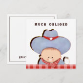 Babygeschenke Dankeschön Karten (Vorne/Hinten)