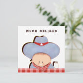 Babygeschenke Dankeschön Karten (Stehend Vorderseite)