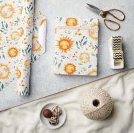 Babygeschenke für Blume und Sun Geschenkpapier