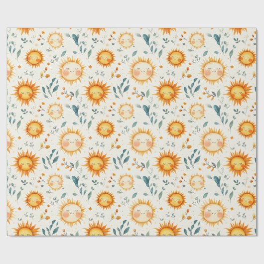 Babygeschenke für Blume und Sun Geschenkpapier (Flach)