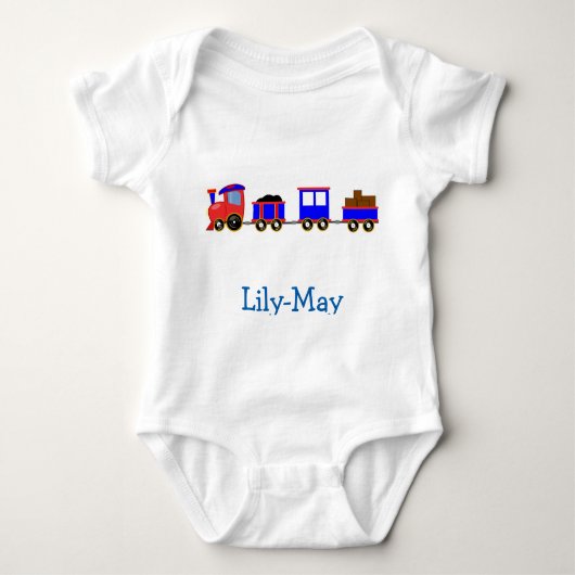 Babygeschenke von Lily-May-Mädchen - personalisier Baby Strampler (Vorderseite)