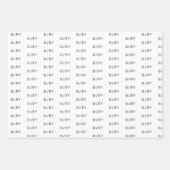 Babygeschenkverpackung, auch für Triplets, Packpap Geschenkpapier Set (Vorderseite 3)