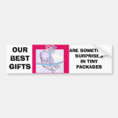 Babygeschenkverpackung Autoaufkleber (Vorne)