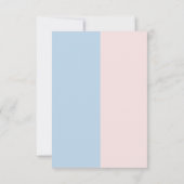 Babygeschlecht enthüllt Baseballs oder Bows Dankeskarte (Rückseite)