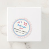 Babygeschlecht enthüllt Baseballs oder Bows Geschenkanhänger (Beispiel)