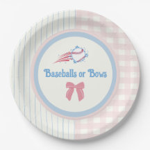 Babygeschlecht enthüllt Baseballs oder Bows