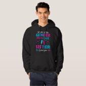 Babygeschlecht offenbart Dusche Rosa oder blaue Sc Hoodie (Vorne ganz)