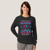 Babygeschlecht offenbart Dusche Rosa oder blaue Sc T-Shirt (Vorne ganz)