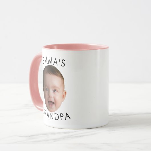 Babygesicht, Tasse mit Foto für Kinder, Familienge (Vorderseite Links)