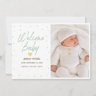 Babygestation mit Punkten Ankündigung