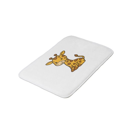 Babygiraffe Klassischer T - Shirt Badematte (Schrägansicht)