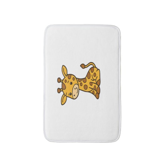 Babygiraffe Klassischer T - Shirt Badematte (Vorderseite Vertikal)