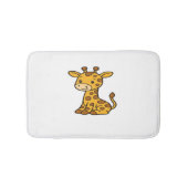 Babygiraffe Klassischer T - Shirt Badematte (Vorderseite)