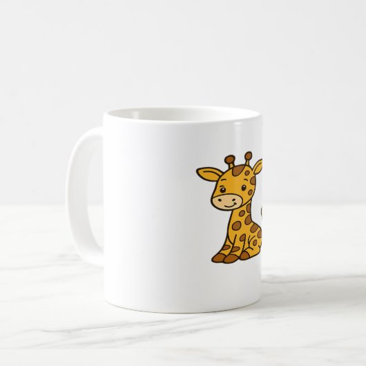 Babygiraffe Klassischer T - Shirt Kaffeetasse (Vorderseite Links)