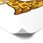 Babygiraffe Klassischer T - Shirt Poster (Ecke)