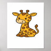 Babygiraffe Klassischer T - Shirt Poster (Vorne)
