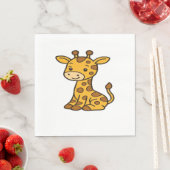 Babygiraffe Klassischer T - Shirt Serviette (Beispiel)