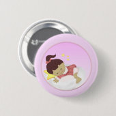 BabyGirl Mitteilung/Duschen-Magneten Button (Vorne & Hinten)