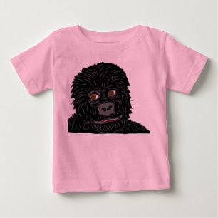 Babygorilla mit Rückseite der Gorillatatze an Baby T-shirt