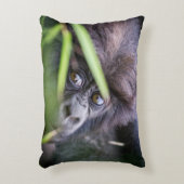 Babygorilla von Ruanda Afrika Dekokissen (Vorderseite(Vertikal))