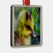 Babygoslings-Verzierung Silbernes Ornament (Rechts)
