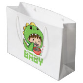 Babygotzin Große Geschenktüte (Rückseite Schrägansicht)