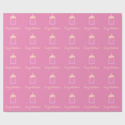 Babygratulation Geschenkpackung von dalDesignNZ Geschenkpapier (Flach)