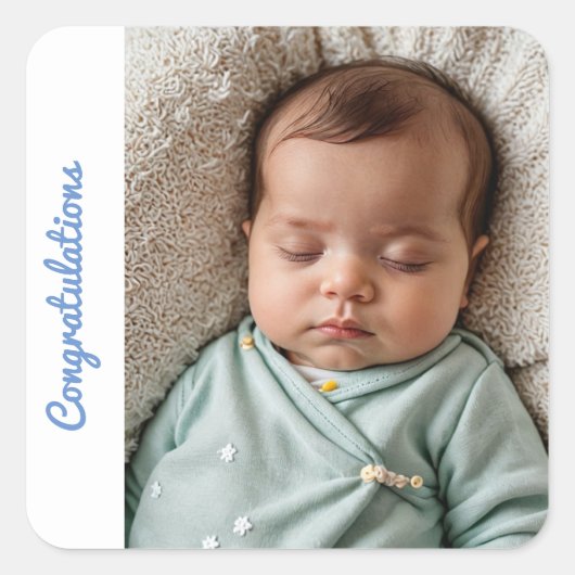 Babygratulation Sticker Geburt (Vorderseite)