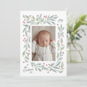 Babygrüßkarte Feiertagskarte (Stehend Vorderseite)