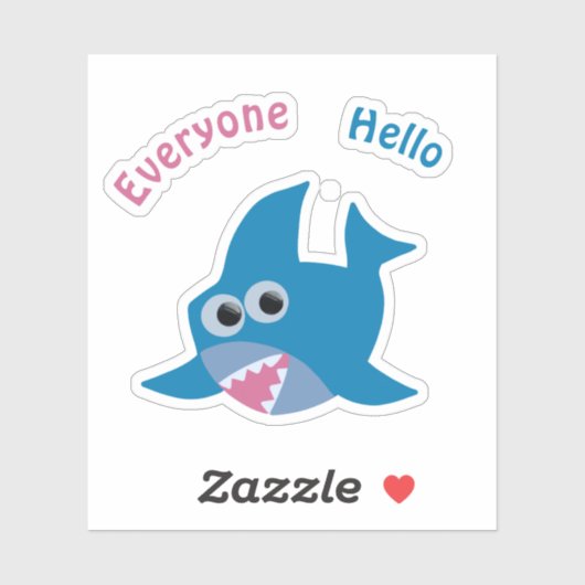 Babyhai Aufkleber (Blatt)