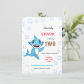 Babyhai Einladung (Stehend Vorderseite)