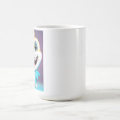 Babyhai, Maskottchen 3d, Körper, fröhliches Lächel Kaffeetasse (Mittel)