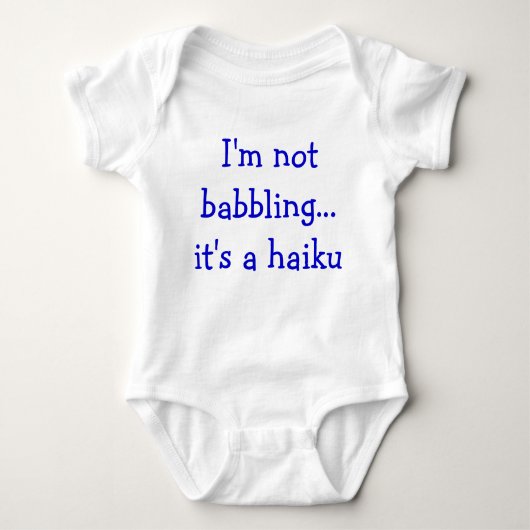 BabyHaiku Baby Strampler (Vorderseite)