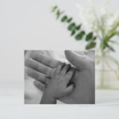 Babyhand Postkarte (Stehend Vorderseite)